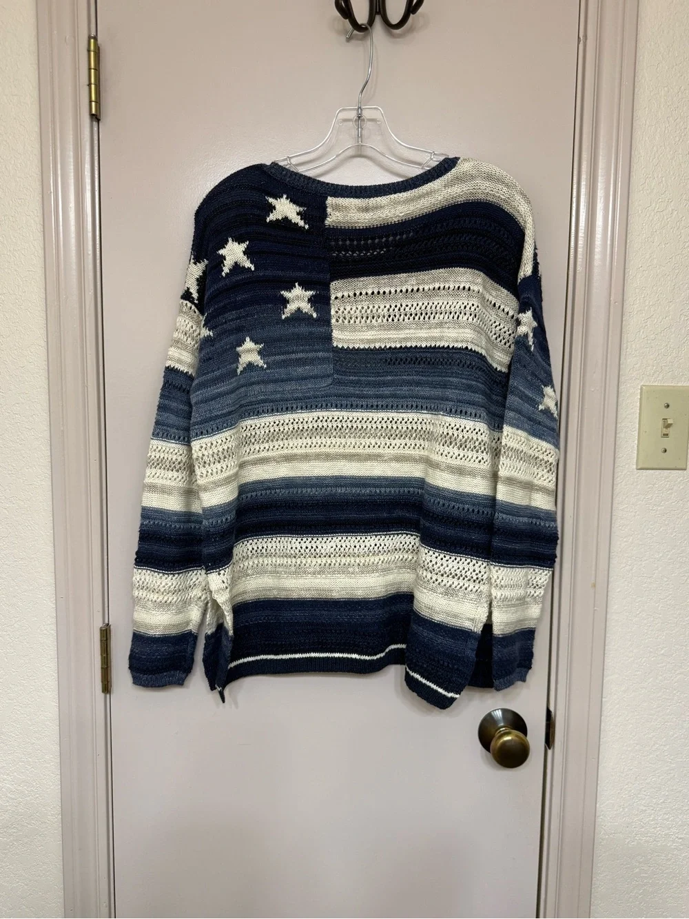 Polo by Ralph Lauren Navy & White Striped Star Sweater - Women